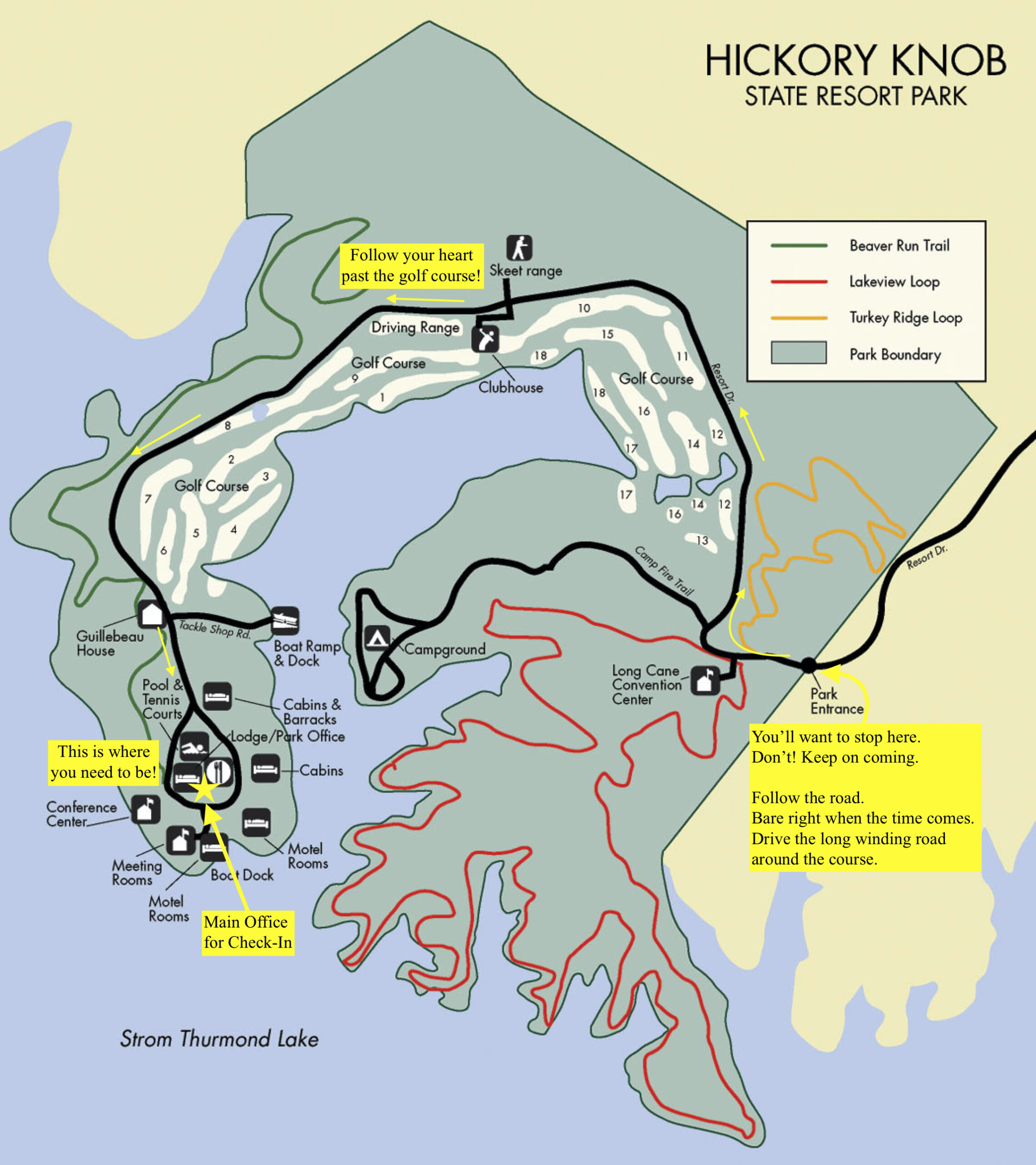 Hickory Knob Maps – The Watering Hole